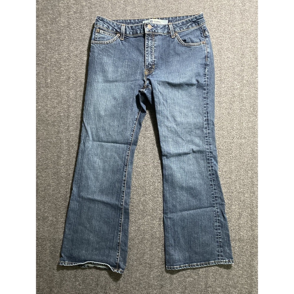 Gap 1969 Womens Flare Stretch Jeans Blue Light Wash Size 10A